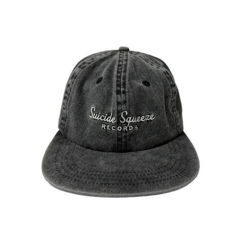 Suicide Squeeze Records Vintage Black Baseball Hat