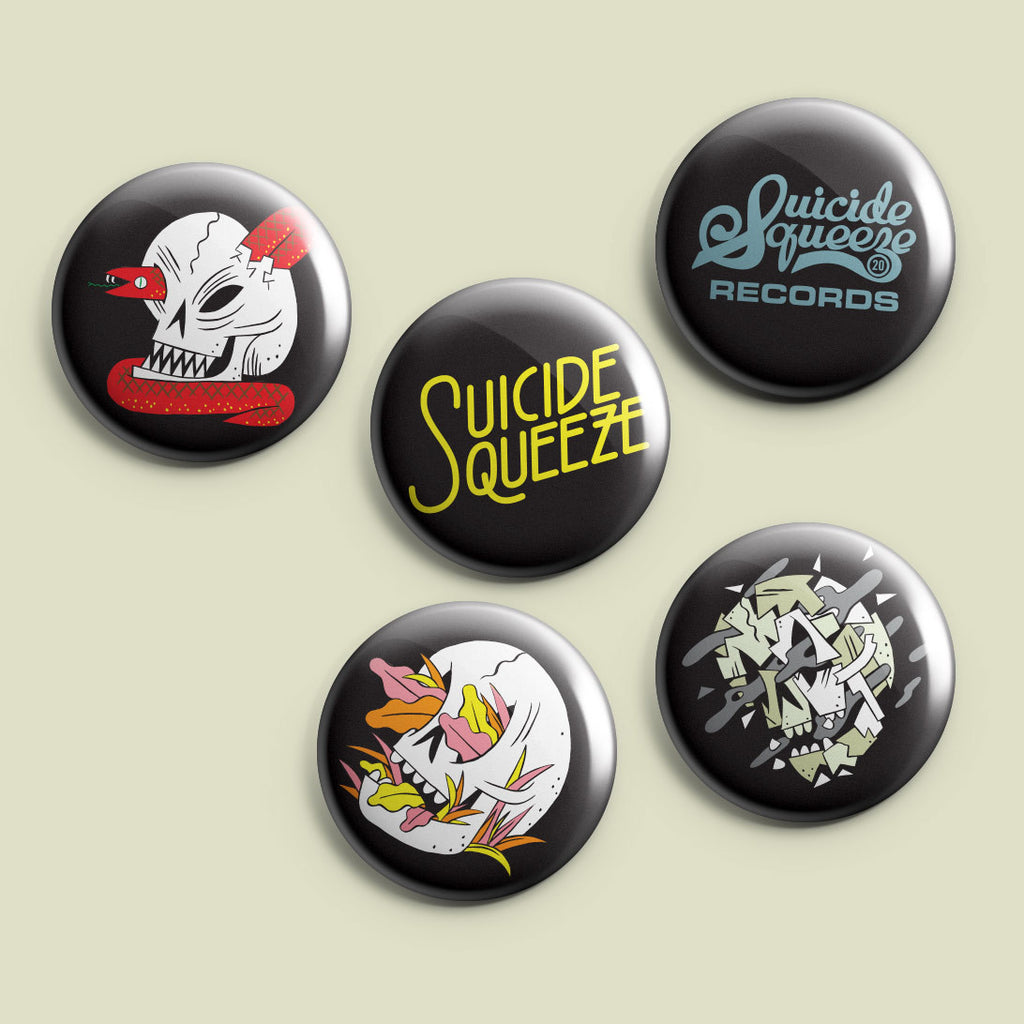 Suicide Squeeze 5 x button pack
